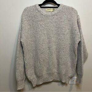 Men’s St. John’s Bay Cotton Chunk Crewneck Sweater Classic Work Casual Winter